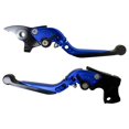 thumbnail image 1 of Manijas Freno/Embrague Alum Cnc Azul C/Ext Bj Pulsar Ns 200, 1 of 3