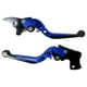 thumbnail image 1 of Manijas Freno/Embrague Alum Cnc Azul C/Ext Bj Pulsar Ns 200, 1 of 3