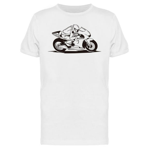 Motosport Silhouette T-Shirt Men -Image by Shutterstock, Male Medium