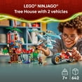 thumbnail image 4 of LEGO NINJAGO Ninja Vehicle Tree House Battle Building Toy for Boys, Girls, & Kids, Ages 7+ - Ninja Playset W/5 Minifigures, Motorcycle & Helicopter Toys - Gift Idea for Birthdays - 71857, 4 of 8