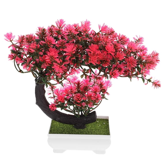 Artificial Potted Plant Fake Outdoor Plants Indoor Office Pink
