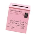 thumbnail image 3 of GUOOL Drop Box Large Capacity Decorative Newspaper Holder Box for Yard Gate Garden pink, 3 of 9