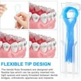 thumbnail image 2 of 200 unidades de enhebradores de hilo dental para aparatos ortopédicos, implantes de hilo dental de limpieza profunda, enhebrador dental para aparatos ortopédicos (al azar) TUNC Sencillez, 2 of 5