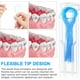 thumbnail image 2 of 200 unidades de enhebradores de hilo dental para aparatos ortopédicos, implantes de hilo dental de limpieza profunda, enhebrador dental para aparatos ortopédicos (al azar) TUNC Sencillez, 2 of 5