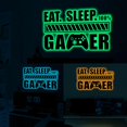 thumbnail image 3 of Calcomanía de pared de juego que brilla en la oscuridad, azul, pegatinas de pared para niños gamer, vinilo, decoración de pared de videojuegos, Gaming Co, 3 of 3