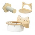 thumbnail image 4 of DOLITY 3 Pieces Cat Climbing Shelf Playing Climber Cat Perch Hammock Sturdy Cat Hanging, 4 of 9