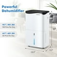 thumbnail image 3 of Costway 100-Pint Dehumidifier for Home & Basements w/ Smart App& Alexa Control, 3 of 10