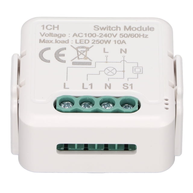 Módulo De Interruptor Inteligente, Módulo De Interruptor Remoto Controlado Por Automatización Para La Vida En El Hogar EOTVIA No