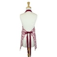 thumbnail image 2 of DII Damask Red Washable Cooking Apron, 2 of 3
