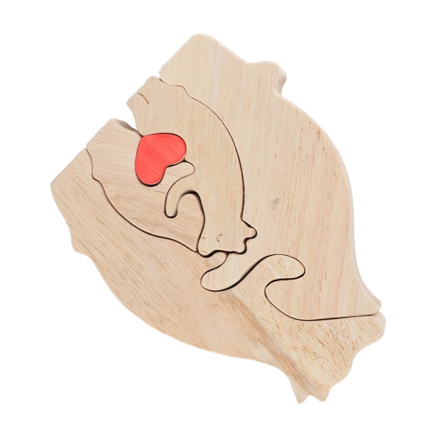 Rompecabezas De La Familia De Los Osos, Rompecabezas De Madera Del Arte Exquisitos 4 Osos Para La Familia