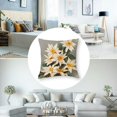 thumbnail image 5 of Decorative Flower Pillow Cover Pillow Cases with Invisible Zipper Square Pillowcase Accent Cushion Case Handmade Toss Pillow Cover for Sofa Bedroom Car Gray, 5 of 7