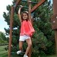 thumbnail image 5 of Swing-N-Slide Grandview Twist Wood Backyard Swing Set with Tube Slide, Curved Slide, Wood Roof, Monkey Bars and Swings, 5 of 8