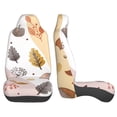 thumbnail image 3 of ZNDUO Bohemian Art Pattern Car Seat Covers, Breathable Polyester Universal Seat Covers for Cars, 2PCS Car Seat Covers Front Seats Only, 3 of 8