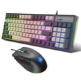 thumbnail image 1 of Riwcyla V600+A905 Wired Keyboard and Combo High, Cool Effects Ergonomic Design Macro Programming Function Full Key No Conflict Multi,function Shortcut Keys for Gaming and Office, 1 of 6