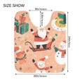 thumbnail image 5 of Yayeee Bath Rug for Bathroom Floor Non Slip Rectangle Fluffy Soft Absorbent Mat, 16"x24", Pink Christmas Santa, 5 of 7