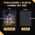 thumbnail image 2 of Combo X PRO 3" x 4" Toploader y Funda Suave, 100 Unidades Toploader, 100 Unidades Funda Suave | Protectores de Cartas de Béisbol 3" x 4" | Porta Cartas de Colección, 2 of 5