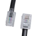thumbnail image 4 of 5piezas 9.3 Pulgada Negro RJ9 Cable Cordon De Bobina Del Modem Del Telefono, 4 of 5