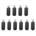 thumbnail image 1 of CCTV Camera Coax BNC RJ45 UTP Cat5 Active Video Balun Transceiver 5Pair,10 x Video Balun,black, 1 of 8