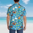 thumbnail image 3 of Lsque Rooster And Chickens pattern Hawaiian Shirt for Men, Unisex Summer Beach Casual Short Sleeve Button Down Shirts-XX-Large, 3 of 9