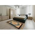 thumbnail image 4 of Ahgly Company Indoor Rectangle Abstract Dark Brown Abstract Area Rugs, 4' x 6', 4 of 6