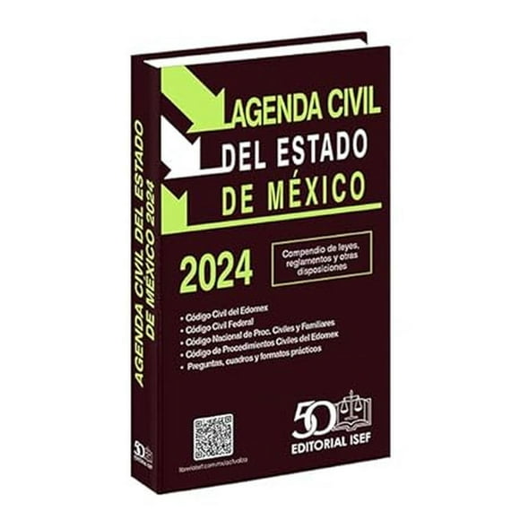 Libro Agenda Civil Del Estado De Mexico 2024 Tapa Blanda, Autor Ediciones Fiscales Isef, Editorial Ediciones Fiscales Isef, Sa