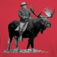 thumbnail image 3 of CafePress - Teddy Roosevelt Riding A Bull Moose T Shirt - Men's Classic Graphic Cotton T-Shirt, 3 of 4