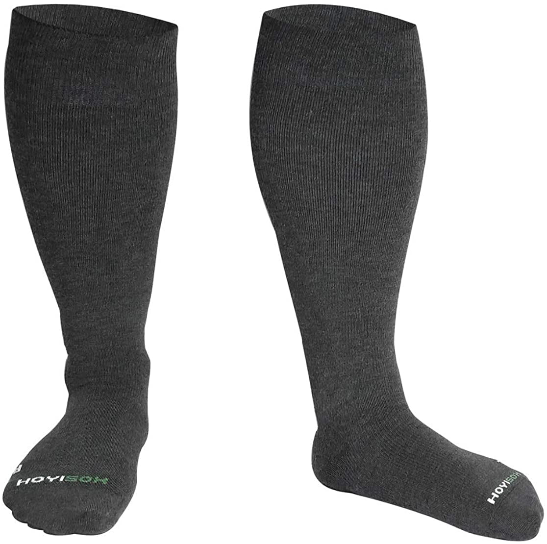 Wide Calf Extra Large 1pair HOYISOX Plus Size Compression Socks 20-30 mmHg for Men and Women Comfortable Cotton 5X-Large 