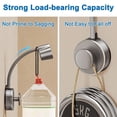 thumbnail image 4 of Yuehao Hands-Free Hair Dryer Holder with Suction Cup, 360 Rotatable Wall Mount Rack for Bathroom, Grey, 4 of 8