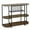 Rustic Brown, variant on Gymax Wine Rack Table Coffee Bar Cabinet Freestanding Liquor Stand Glass Holder Rustic