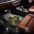 thumbnail image 4 of Sikiie Cozy Cottage Lakeside Sunset Car Foot Mat Set of 4 Pieces Basics Universal Fit Rubber Carpet Floor Mats For Car SUV Van & Truck, 26.8"L x 17.3"W (Front), 13"L x 17.3"W(Rear), 4 of 6