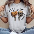 thumbnail image 3 of Retro Dripping Heart Halloween, Stay Creepy Unisex T-Shirt, Sizes S-5XL - Gategoo, 3 of 5