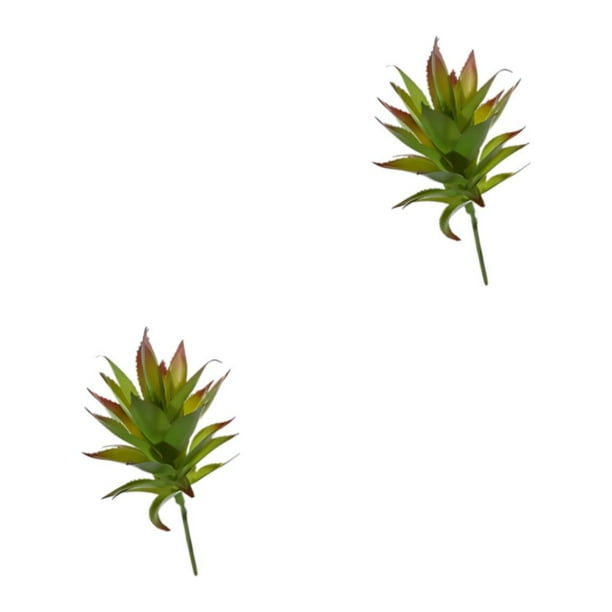 Injueey Suculentas falsas Belleza de la naturaleza para el hogar o la oficina ABS Suculentas artificiales Bajo mantenimiento MM215 Verde MM215 Verde 2piezas