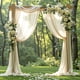 thumbnail image 3 of Tela para drapear con forma de arco de boda PARTISKY Chiffon, 18 pies, color nude, 3 of 8