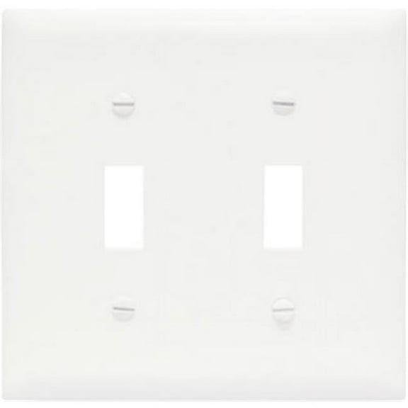 TPJ2WCC10 Wall Plate, 2 Gang, White