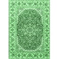 thumbnail image 1 of Ahgly Company Indoor Rectangle Medallion Emerald Green Traditional Area Rugs, 2' x 3', 1 of 4