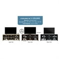 thumbnail image 6 of 65 in. Wood Black Oak TV Stand with 6 Storage Shelves Fits TV's up to 62 in., 6 of 8