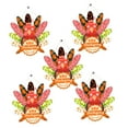 thumbnail image 4 of TISHITA 5Pcs Thanksgiving Turkey Door Sign Decorations, Fall Door Hanger Door Hanging Sign Plaque for Festival Tree Porch Home Window B 24x25cm, 4 of 8