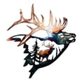thumbnail image 1 of Home Collection Metal Wall Decor, Elk Deer Wall Art Sculpture B, 1 of 5