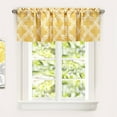 thumbnail image 2 of Driftaway Julianna Valance Geometric/Leaf Pattern Thermal/Blackout Window Curtain Valance, Rod Pocket, 52"X18" (Golden Yellow), 2 of 4
