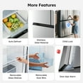 thumbnail image 3 of Simzlife 17.5 Cu. ft. French Door Refrigerator Built-in Ice Maker,Counter-Depth  Refrigerator with Bottom Freezer,Silver, 3 of 11