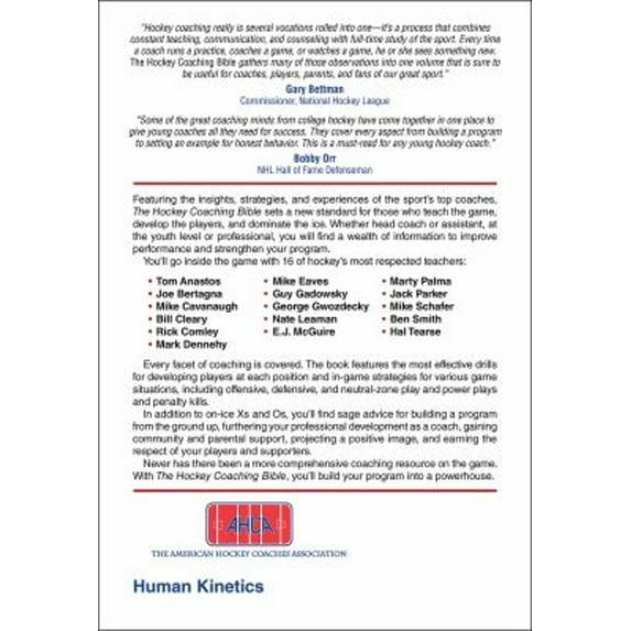 Pre-Owned The Hockey Coaching Bible (Paperback) 0736062017 9780736062015