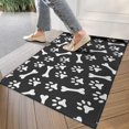 thumbnail image 4 of Paw Prints and Bones Door Rugs,Washable Non Slip Door Mats Indoor,Decorative Door Mats,Entry Mat Indoor for Entrance,Bedroom,Kitchen,Bathroom,17"x30", 4 of 6