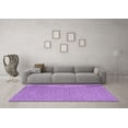 thumbnail image 3 of Ahgly Company Indoor Round Abstract Purple Contemporary Area Rugs, 8' Round, 3 of 4