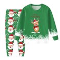 thumbnail image 2 of Staki Christmas Pjs Boys Little Big Boys Pajamas Set Kids PJs Cotton Sleepwear(Green,5Y), 2 of 6