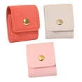 thumbnail image 2 of Mini organizador de joyas de de 3 piezas con hebilla, estuche liviano, bolsa enrollable portátil para joyas, bolsa de para pendientes. Beige rosa naranja, 2 of 8