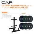 thumbnail image 2 of Set de discos CAP Barbell de 160 lb con rack de almacenamiento, 2 of 8