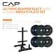 thumbnail image 2 of Set de discos CAP Barbell de 160 lb con rack de almacenamiento, 2 of 8