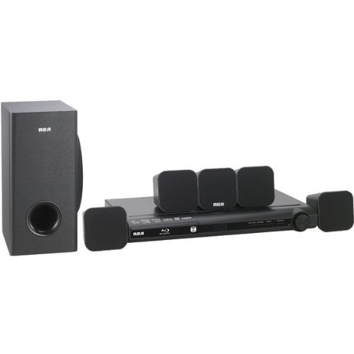 RCA RTB1016WE 5.1 Home Theater System, 300 W RMS, Bluray Disc Player