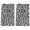 Black and White, variant on Sexy leopard print kitchen towels, dish towels, absorbent and non-slip, suitable for multi-purpose household cleaning in the kitchen, bathroom, living room, dining room and bedroom
