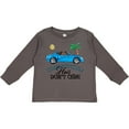 thumbnail image 3 of Inktastic Convertible Hair Don't Care with Black Hair and Blue Car Girls Long Sleeve Toddler T-Shirt, 3 of 5